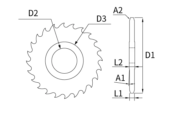 Slitting Saw - Corner Chamfer