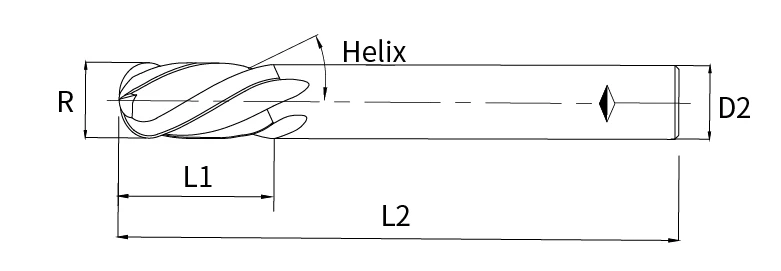 ball nose end mill standard