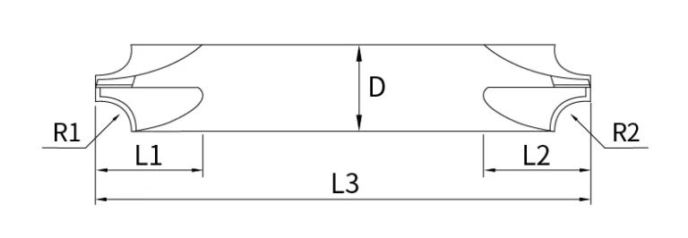 double ended corner rounding end mill