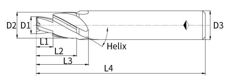 Step Square End Mill
