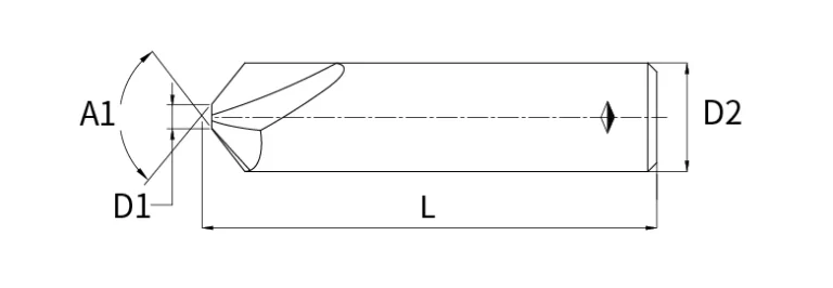 tipped off chamfer cutter