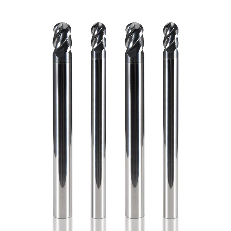 4 Flutes Carbide Extended Ball End Mill
