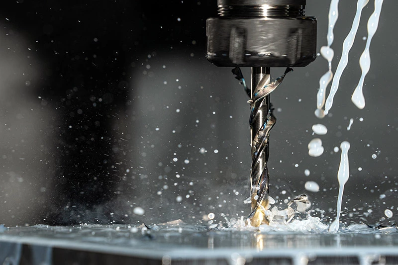 Drill bit processing scene